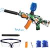 FunBlasters - Gel Blaster Gun AK47 - Pistola a sfera acqua elettrica automatica - 20000 Palline e Occhiali - Watersoft Potente Fucile Arma Mitragliatrice - Adulto Gelfire Water Gun