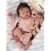 Scnbom Bambole Reborn Originali Silicone Femmina 50cm Vere Bambola Dormire