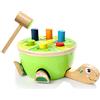 TOP BRIGHT Panca in legno con martello da martellare, ideale come regalo per bambini di 2 anni, per sviluppare abilità motorie