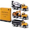 AIUAZA 1/50 rapporto pressofusione di ingegneria veicolo da costruzione, camion dump, escavatore, camion mixer, lega collezione modello auto, apertura porta ragazzo tirare indietro giocattolo auto (3