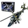 VorPrillynt Modello Elicottero Armato Tiger 1:72, Kit di Montaggio Rapido in Scala, Set di Blocchi di Costruzione Dell'elicottero, Divertente Giocattolo di Montaggio di Aeroplani pour Cadeau