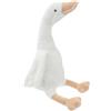 FUNNETOYU Bambola di Peluche Oca Bianca Realistica, Giocattolo per Ragazzo Ragazza Morbido e Divertente, Regalo Compleanno Scenari Casa e Asilo