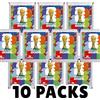 BB-Toy-Trades 26 adesivi per la Coppa del Mondo, 10 sacchetti di adesivi, 70 adesivi da collezione, confezioni di carte da calcio mondiali 2026 e protezione spedizione BB-Toy-Trades