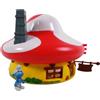 OPO 10 La casa dei Puffi con Figura articolata in PVC + Adesivi - CS41