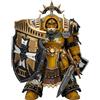 LEBOO JOYTOY Warhammer 40K 1/18 Action Figure Pugni Imperiali Legione Pretore in Tartaro Armatura Terminator con Spada Potere e Scudo Tempesta Veglia