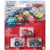 Mattel Cars Mini Racers, set di veicoli pressofusi, confezione da 3 (Goin Tractor Tippin - Muddy Lightning McQueen Mater Tractor)