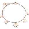 Liebeskind Berlin LJ-1660-B-21 - Bracciale in acciaio INOX IP oro rosa, 21 cm, Acciaio inossidabile, Nessuna pietra preziosa
