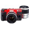Pentax Q10 + SMC 5-15mm + SMC 15-45mm MILC 12.4MP 1/2.3 CMOS 4000 x 3000Pixel Nero, Rosso