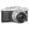 Olympus Kit Fotocamera PEN E-PL7 con Obiettivo M.Zuiko Digital EZ 1442mm 1:3.55.6 Pancake, Argento