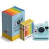 Polaroid - Fotocamera istantanea NOW+ Gen 3 - Pacchetto fotocamera blu artico + pellicola a colori (16 foto)