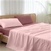 Ruggeri Set Lenzuola Completo Letto Matrimoniale, Microfibra, Rosso Bicolor | Set 4 Pezzi con Lenzuolo Sopra 240x280 cm, Lenzuolo con Angoli 170x195 cm e 2 Federe 50x80 cm, Traspirante e Resistente