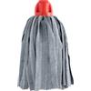 MAYA Mop MAX PRO Strips. Pulizia per Tutti i Tipi di Pavimento. Super Assorbenti e Antigraffio. Filo Universale. 100% Microfibra. Confezione da 1 Mop (Rosso)