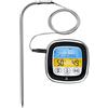 WMF Termometro digitale per barbecue, termometro per carne, termometro da cucina, termometro per arrosti, termometro per barbecue con 5 livelli di cottura, display touch a LED, timer, supporto