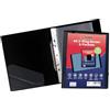 Lotus Raccoglitore ad anelli formato A5 con 12 tasche perforate, cartella nera per documenti, opere d'arte, progetti e portfolio, ufficio e scuola