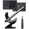 novium Hoverpen Future - Penna stilografica fluttuante, Deep Black | Levitazione magnetica, ricarica Schmidt, design futuristico ispirato allo spazio, idea regalo di lusso