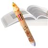 Generico Penna a Capybara, penne roller multicolori 10 in 1, penna retrattile Simpatica penna Capybara materiale scolastico per bambini in età scolare
