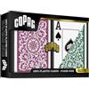 Copag Elite Poker Carte Jumbo Index In PVC Doppio Mazzo Bordeaux Verde