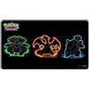 Ultra Pro Neon Kanto Pokémon TCG Tappetino Foil Venusaur Charizard Blastoise