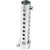 Aramox Scarico Universale per Moto Can DB Killer Silenziatore Silenziatore Inserto Deflettore Argento di Aramox (35 mm)