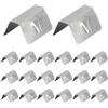 VBGURR 20 clip per deflettori d'aria per auto, clip per parabrezza, clip di montaggio in acciaio inox per finestre e parabrezza, clip di montaggio per deflettore di vento e pioggia, compatibili con HEKO G3