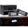 Esselle Parts Placchette Luci Targa LED Compatibili con Peugeot 1007, 106, 208 MK2, 3008, 308 MK1, 407, 607, 806, 807, Expert MK2, Expert Teepee, RCZ 18 SMD CANBUS 6000K Bianco Ghiaccio Plug & Play Nessun Errore