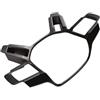 Generic Telaio di rivestimento del volante in ABS for Land Rover for Defender 90 110 130 2020-2023, accessori decorativi for adesivi con paillettes interni(Matte Black)