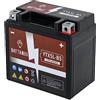 Battanux Batteria Moto Battanux YTX5L-BS 12V 5Ah AGM - Alta Capacità, Senza Manutenzione, Antiperdite, Pronta all'Uso per Moto, ATV e UTV