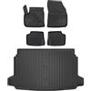 IMJ-Global Set Tappetini & Vasca Baule Auto su Misura Compatibile con Audi A4 B9 2015-2023, Proteggi interni e bagagliaio, per Migliorare Look e Sportività, Tappetino Premium in TPE Durevole