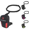 Generico Borsello da Gamba Moto STORM - Marsupio Coscia Impermeabile Espandibile 600D Poliestere PVC | Inserti Riflettenti | Capacità 2L-4L | Borsa da Moto per Viaggi e Spostamenti (Nero Rosso)