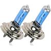 Riloer Lampadine per auto, H7 12V 55W Lampadine fendinebbia per fari allo xeno per veicoli, super bianche, 2 pezzi