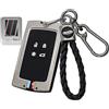 Rondrive Rondrvie - Custodia per chiave dell'auto, adatta per Renault Clio Espace 5 Master Bus Megane Kadjar Captur Zoe Koleos Scenicfür Duster Jogger Bigster Nero