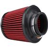 Tbest Filtro di Aspirazione Dell'aria Universale Filtro Dell'aria a Cono a Cono Rotondo Cotone Oliato Ad Alto Flusso Lavabile Riutilizzabile 76mm 100mm Sostituzione Diretta per (76MM)
