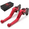 FXCNC Racing - Leve freno/frizione regolabili, in alluminio, lavorazione CNC Ducati Hypermotard 1100/S/EVO SP Leva rossa con regolatore nero