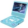 Lexibook - Lettore Dvd Portatile Frozen 2, Schermo Rotante da 7 per Bambini, Telecomando, Elsa, Disney, caricabatteria per Auto, Porta USB, Batteria Ricaricabile, Blu/Viola, DVDP6FZLXB