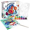 Sentosphère-3904502 Pesce Colorizzy Pittura con i Numeri, per Bambini, Carpa e Cavalluccio Marino, Kit Fai da Te, Multicolore, Medio, 3904502