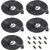 HAXIHA 6 Pezzi 2M Cavo di Estensione per Striscia LED,4 Pin Connettori Striscia LED,RGB Prolunga Nastro,Cable Estensore Connettore,per RGB LED Strip (Nero)