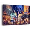ARTTOR Quadri Moderni su Tela 120x80 cm Stampe da Parete Architettura Città - 2829 | Auto Persone Ristorante Quadro Decorativo XXL 1 pezzo Soggiorno Camera da Letto Arte da Parete Decorazione da Parete ARTTOR