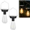 CHENBOOW Lampadine Solari Sospese da Esterno Led,2 Pezzi Lampadine a Energia Solare,Lampadina Solare Luci Esterne,Lampade Sospese,Lampade da Giardino,per Feste,Terrazzo,Balcone,Matrimonio