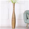 Leewadee Vaso Oro Decorativo Per Fiori O Pampas Da Interno Da Terra, Alto 105 cm, Resina