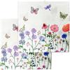 Ousuwo 40 tovaglioli di carta con motivi floreali, tovaglioli colorati con motivi floreali per feste, matrimoni e ricorrenze (usa e getta)