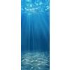 A.Monamour Adesivo Porta Autoadesiva Scena Subacquea Del Fondo Del Mare Sabbioso Blu Dell'Acqua Profonda Con La Luce Vinile Adesivi per Porte 3D Pellicola Adesiva Poster Sticker Parete Carta da Parati