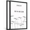 Zenacolor Cornice Foto x2 30x40 cm Alluminio Nero - Cornici Foto con Pellicola Protettiva Antigraffio, da Appendere al Muro o da Appoggiare
