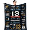 Yesbird Regalo Ragazzo 13 Anni Maschio, 13 Anni Compleanno Maschio/Figlio/Fratello, Idee Regali per Adolescenti Figlio, Regalo 13 Coperta 150x130CM