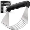 Orblue Frusta per Impasto Professionale con Lame - Taglia Impasto in Acciaio Inossidabile