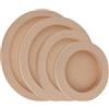 BENECREAT 4 pannello di Tela Rotondo, Pannelli Artistici In MDF Da 15 a 30cm per Dipingere Superfici In Legno, Pannelli Artistici Rotondi per Progetti Creativi di Decorazione Domestica