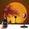 GY Lampada per proiettore tramonto, luce LED per proiezione tramonto, luce notturna, luce solare alimentata tramite USB per la decorazione della stanza di sfondo dei propri media