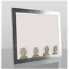 1a Bilderrahmen Bonito Slimline - Cornice portafoto per poster, 50 x 60 cm, effetto ferro spazzolato, 60 x 50 cm, con vetro sintetico antiriflesso