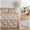 Filoro Set Lenzuola Matrimoniale 6 Pezzi, Beige, 4 Federe, Contemporaneo, Botanico, Floreale, 100% Cotone