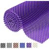 L7HWDP Tappetino antiscivolo per mensole, 30,5 x 17,5 cm, in PVC, motivo a griglia, tappetino antiscivolo per mobili da cucina, scaffalature in filo, dispensa, comò, frigorifero (viola)