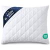 Amazinggirl Cuscino Letto 30x50 cm - Guanciale per Dormire Microfibra Morbida | Anche Cuscini per Divano Arredo e Decorazione - Guanciale OEKO-TEX Certificato Traspirante Indeformabile Bianco
